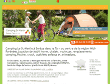 Tablet Screenshot of campingsaintmartin.com